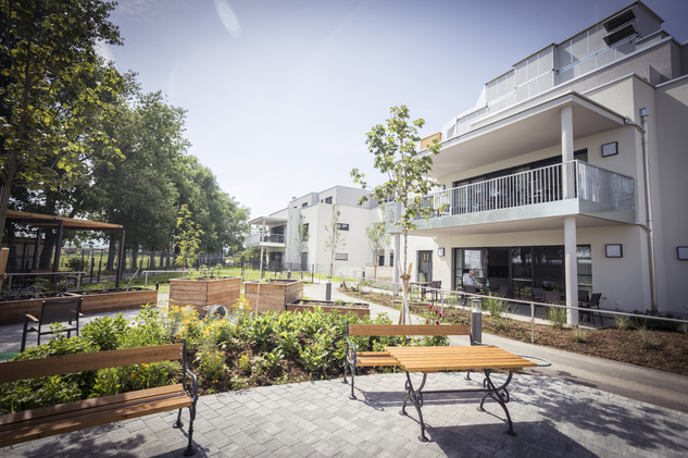 Garten vom Pflegekompetenzzentrum Wr. Neustadt